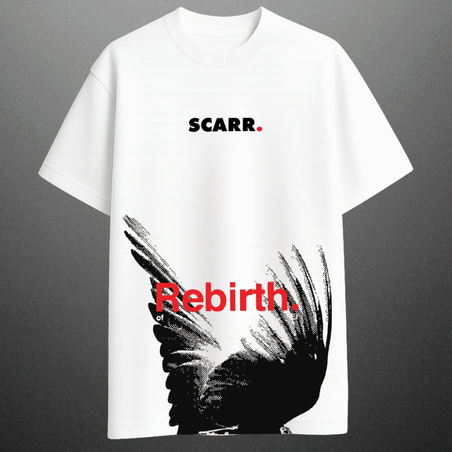 Scarr Rebirth white tshirt - Image 2