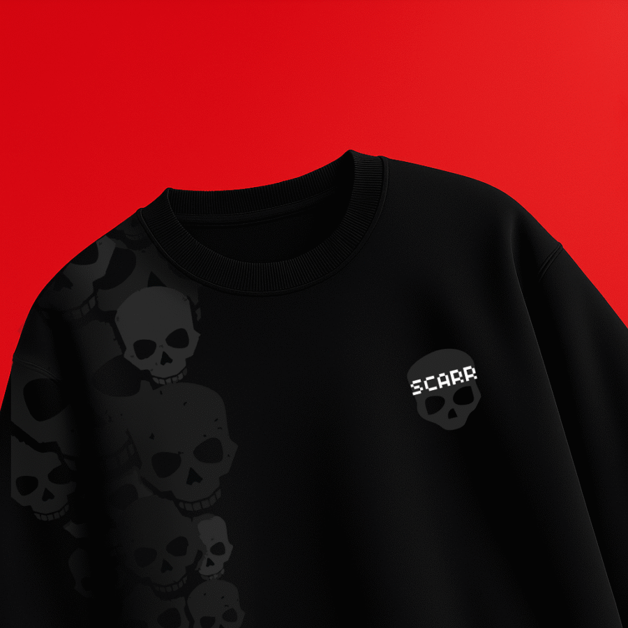 Scarr skeleton Black t-shirt