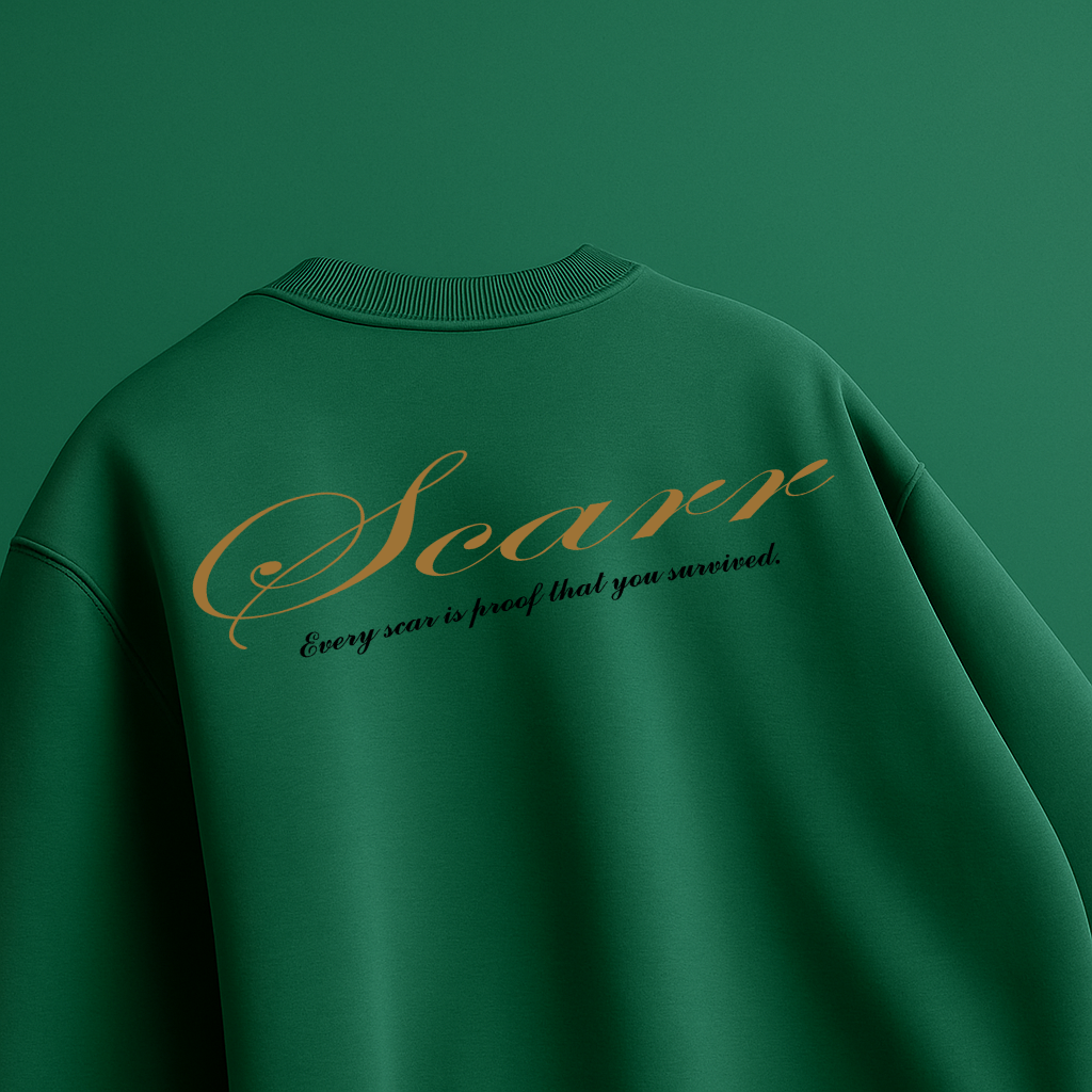 SCARR Premium bottle green T-shirt. - Image 2