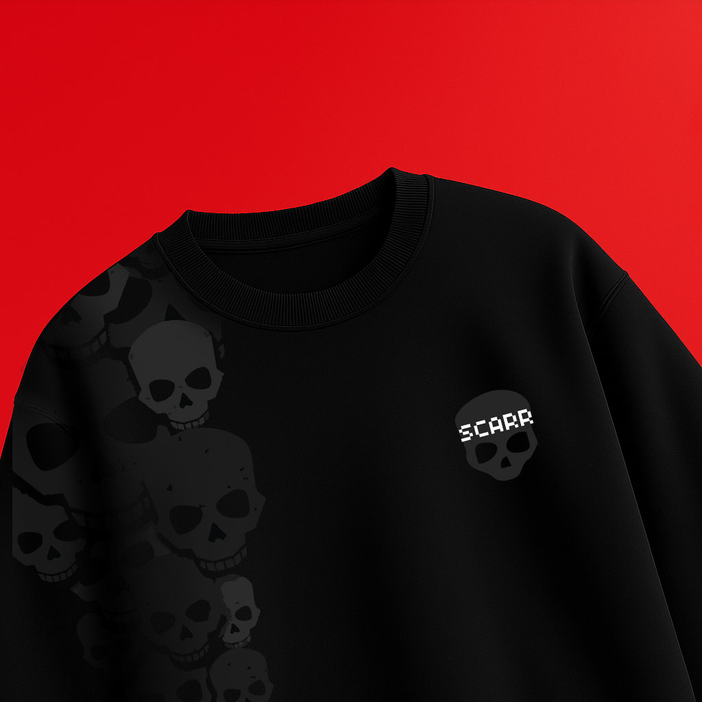 Scarr skeleton Black t-shirt