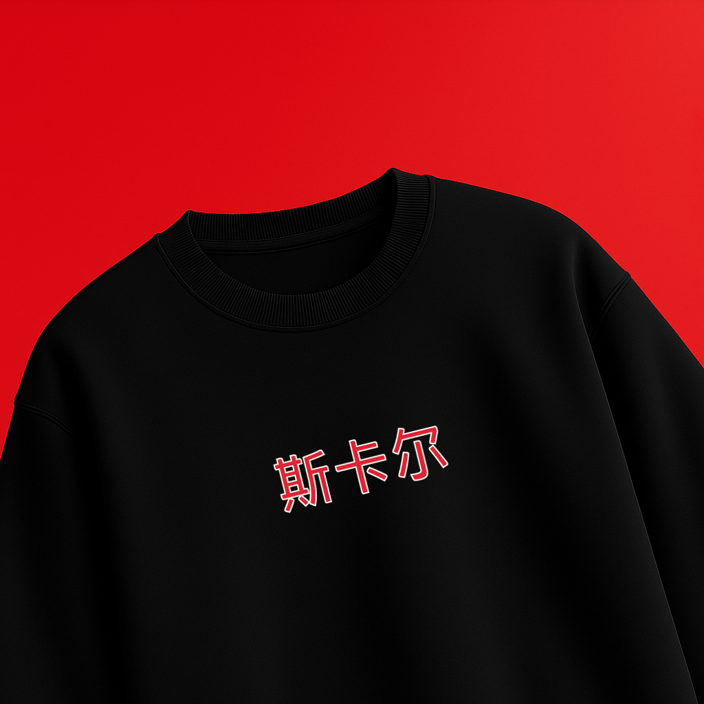 Swan illustration art black T-shirt. - Image 2